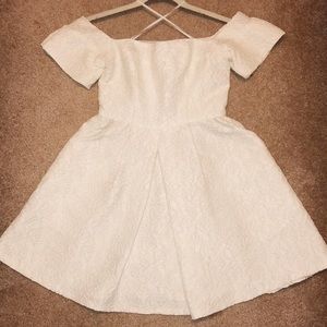 Off the Shoulder White Dress